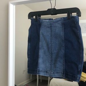 Two toned FP denim skirt